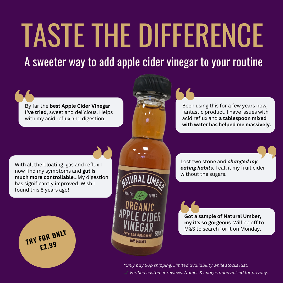 Natural Umber Apple Cider Vinegar Sample